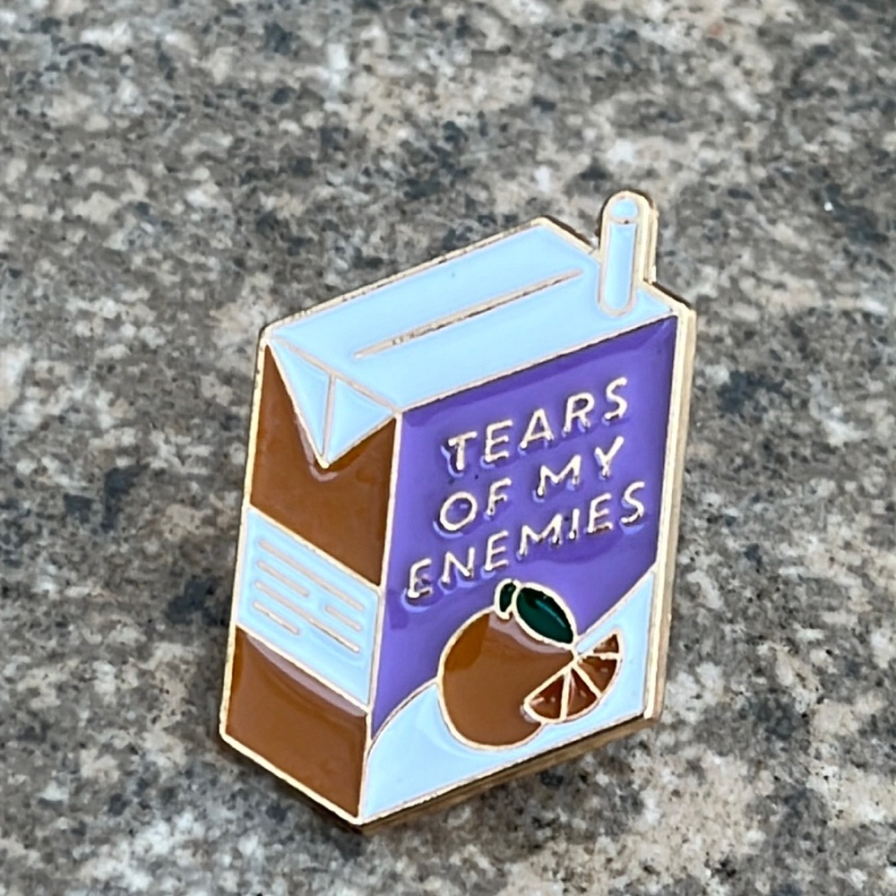 Tears of my enemies brooch lapel pin backpack pin hat pin‎